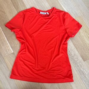 Weekday Bright Red Short Sleeve Crew Tee
